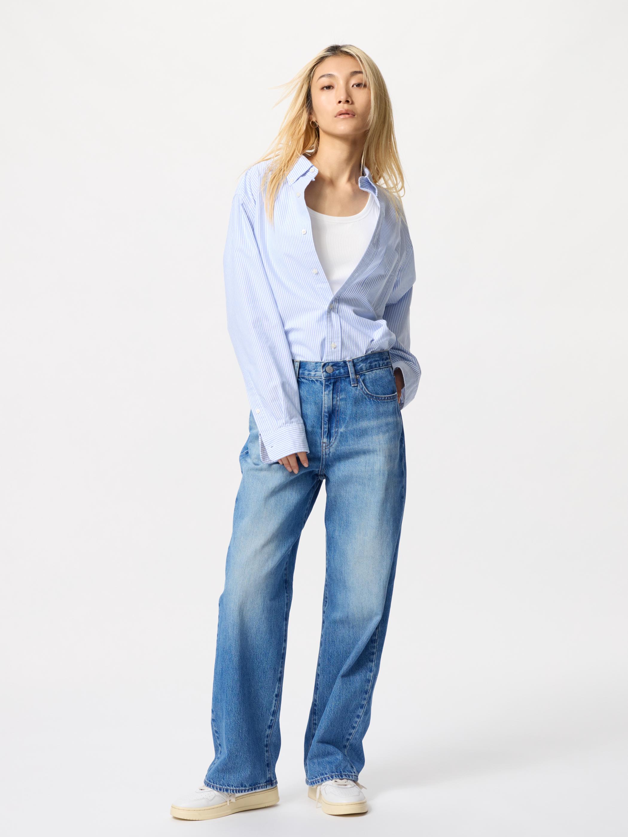 WOMEN WIDE STRAIGHT JEANS