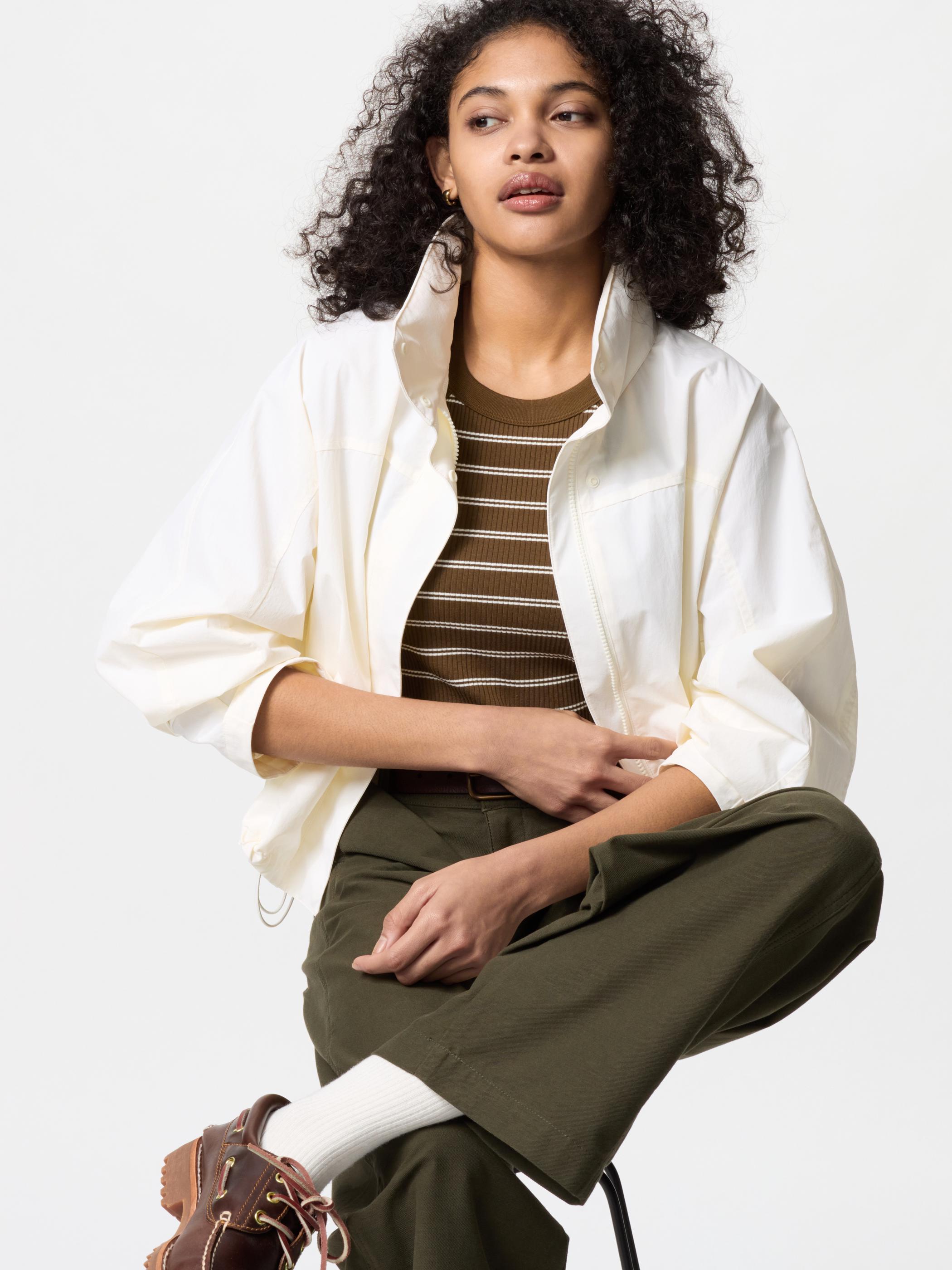 WOMEN WINDPROOF STAND BLOUSON