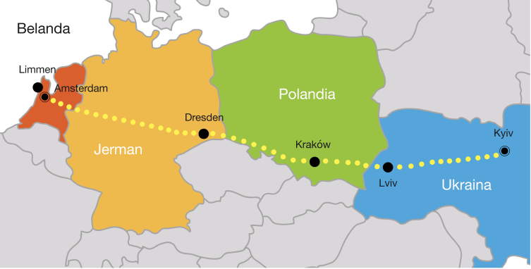 Limmen kira-kira 2,000km dari Kyiv.