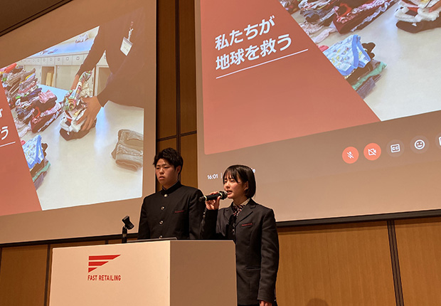 受賞校の生徒による活動発表