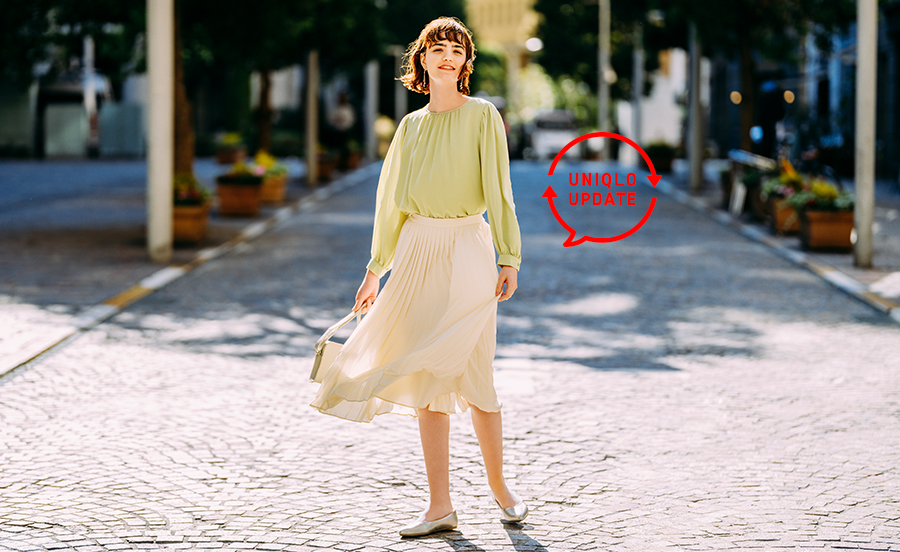 ユニクロ Women レーヨンジョーゼットブラウス ワンピース Uniqlo Update お客様の声で進化するユニクロアップデート ユニクロ Women レーヨンジョーゼットブラウス ワンピース Uniqlo Update お客様の声で進化するユニクロアップデート