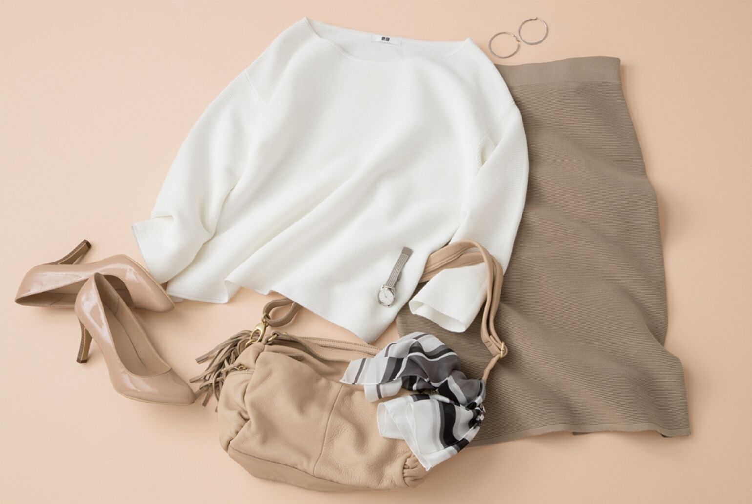 Jieda リップルクルーセーター セットアップで楽しめる今から着られるリップルセーター｜UNIQLO