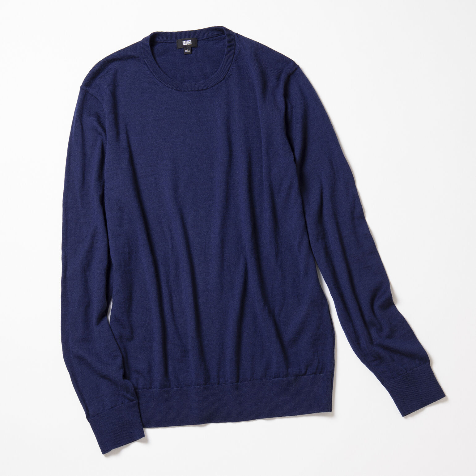 エクストラファインメリノクルーネックセーター（長袖）