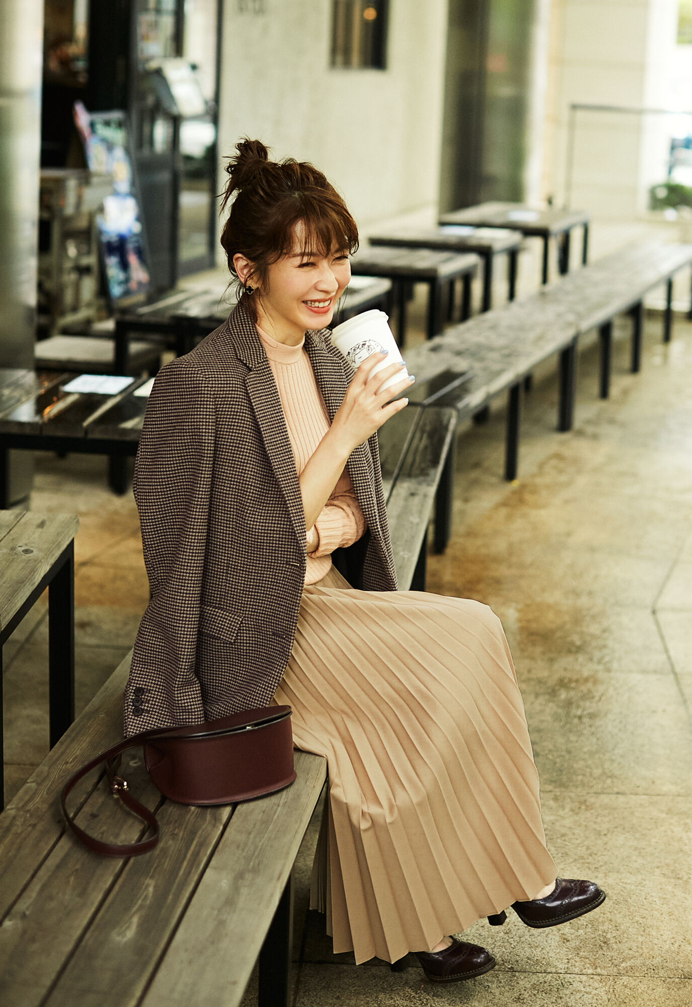 エクストラファインメリノリブクルーネックセーター（長袖）