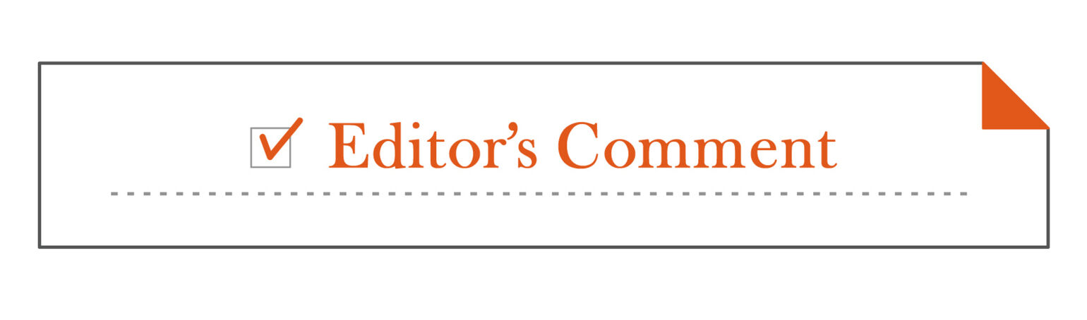 Editor’s Comment01