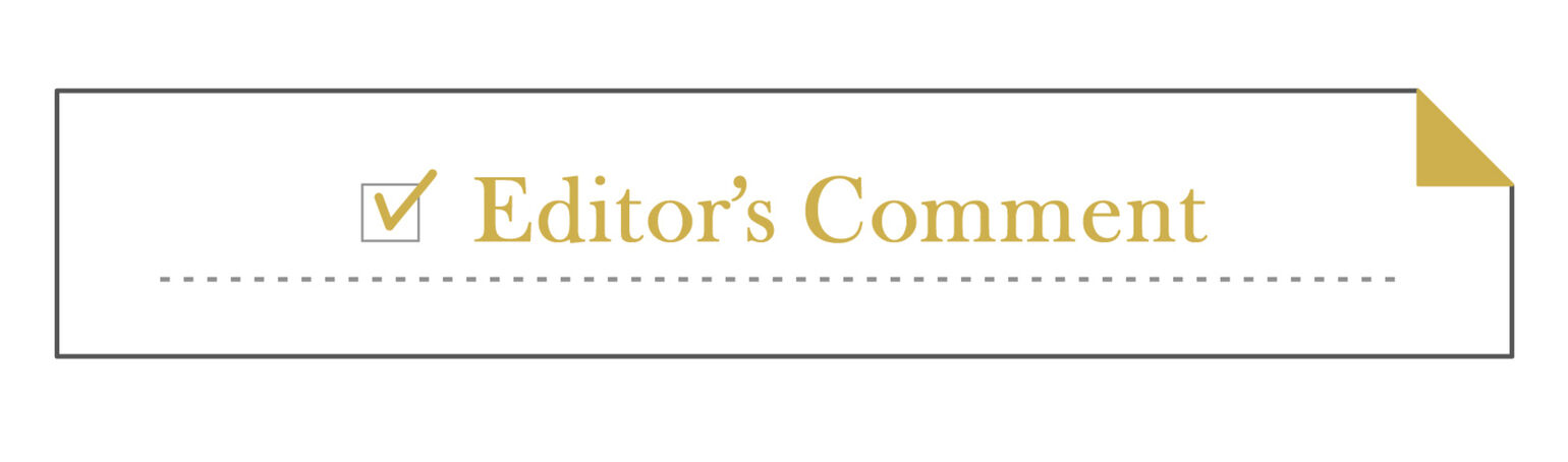 Editor’s Comment01