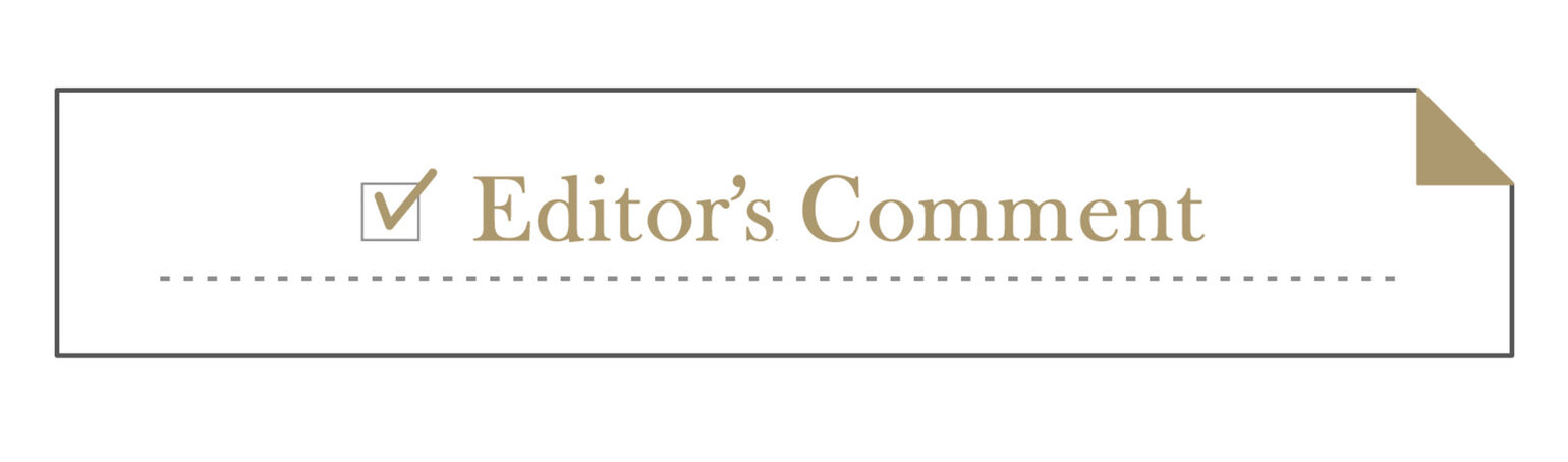 Editor’s Comment01