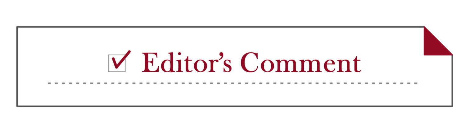 Editor’s Comment01