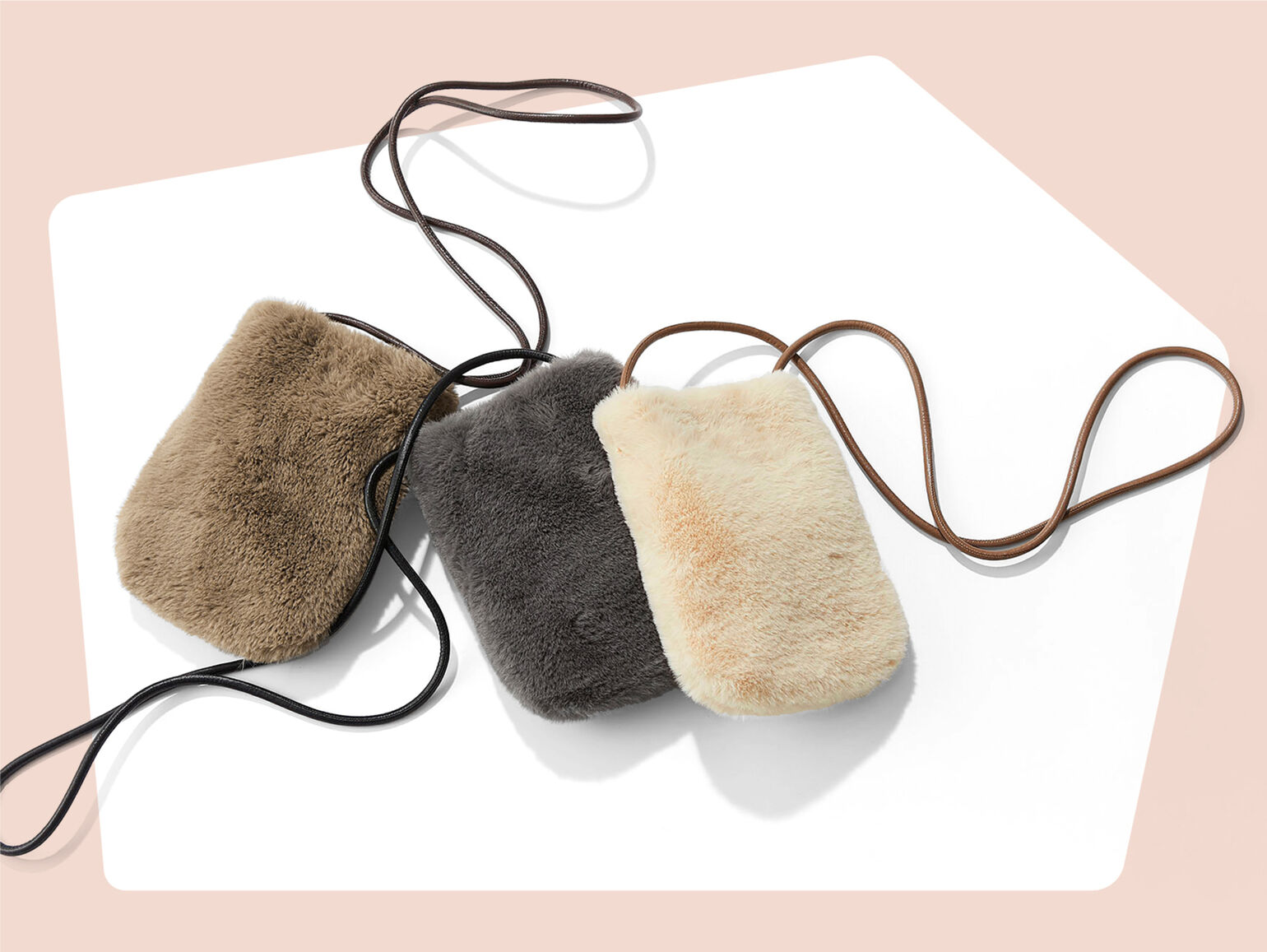 フラッフィーミニショルダーバッグ3色