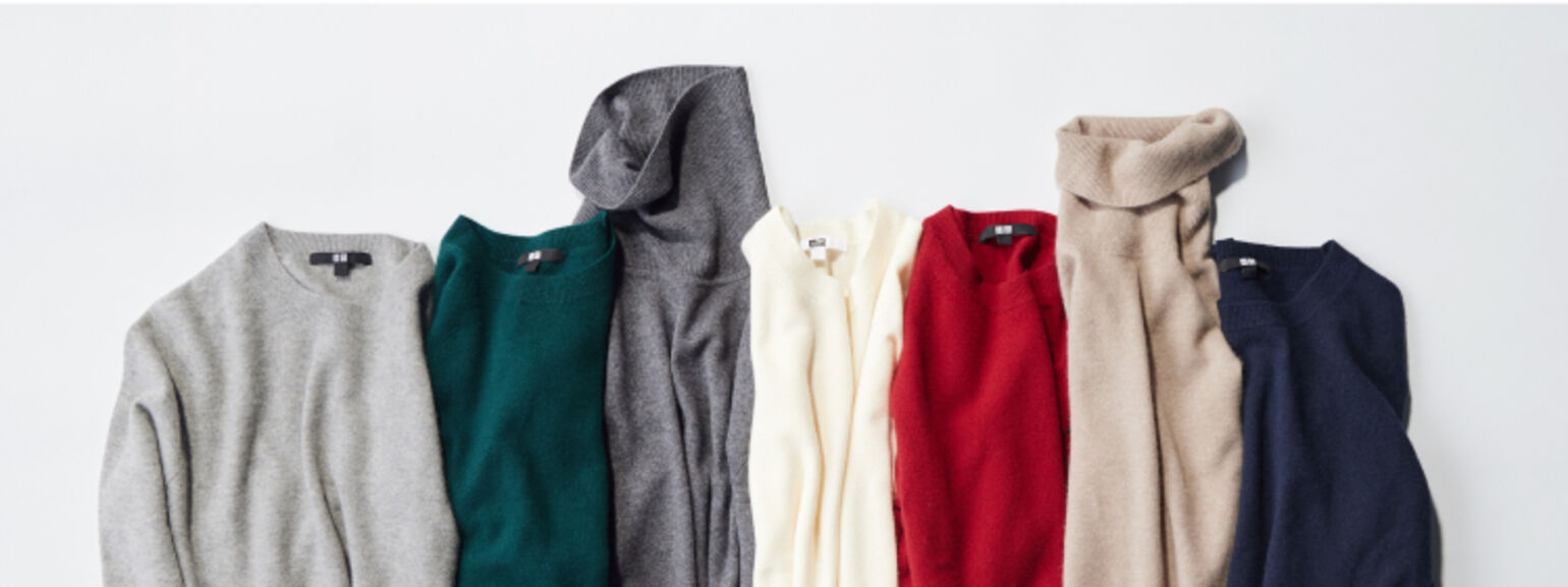 ユニクロカシミヤニット新品タグ付ピンク GU ZARA 無印良品