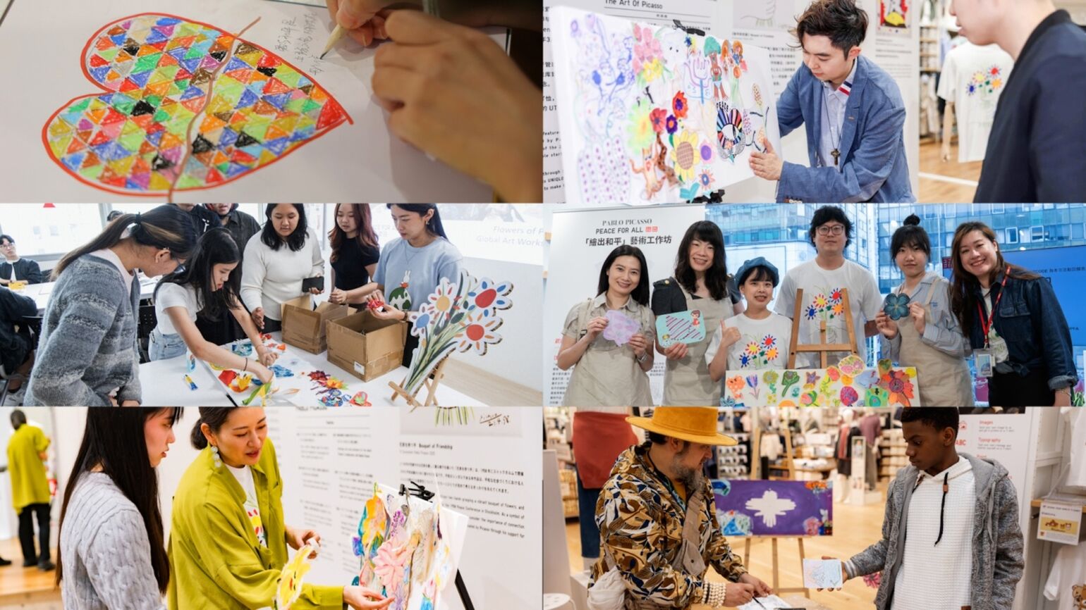 アートワークショップ「Bouquet of Peace」