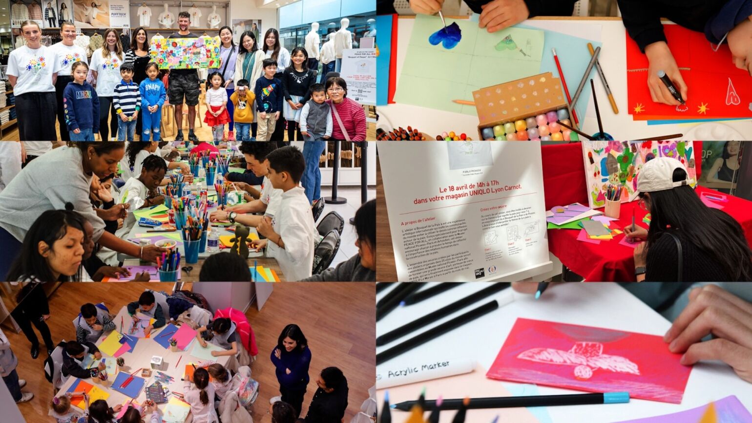 アートワークショップ「Bouquet of Peace」