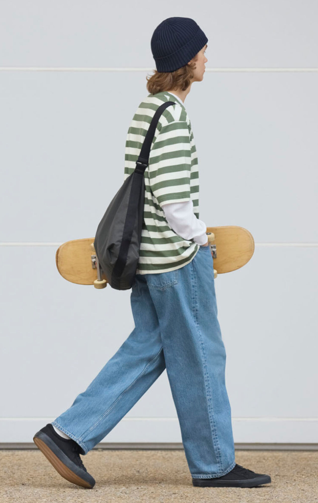 ワイドストレートジーンズ