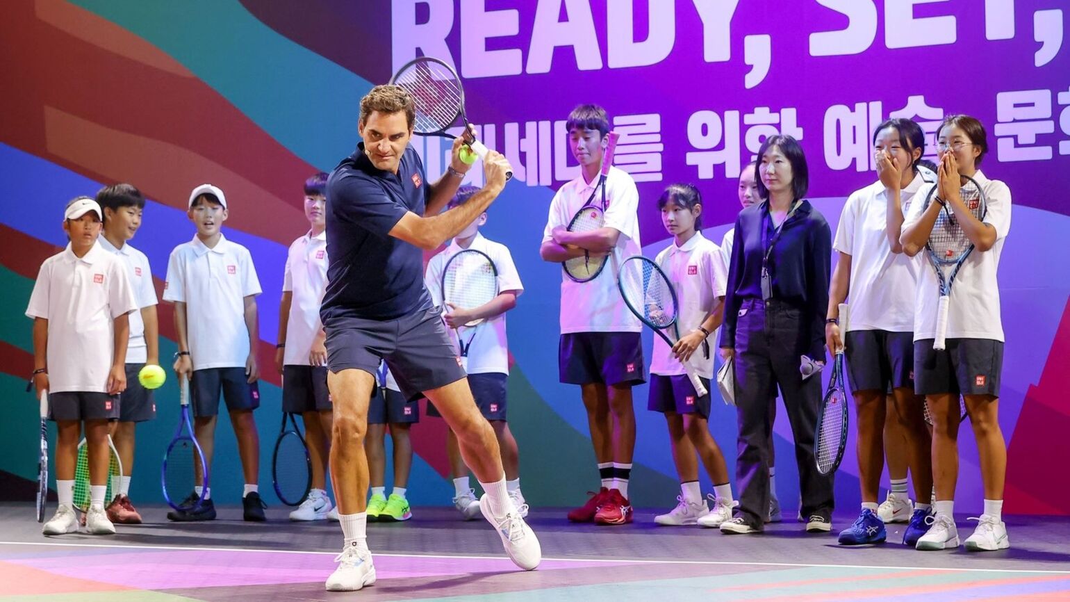 ロジャー・フェデラー氏とともに、 次世代育成プロジェクト「Around the World with Roger Federer」を 韓国・ソウルで初開催