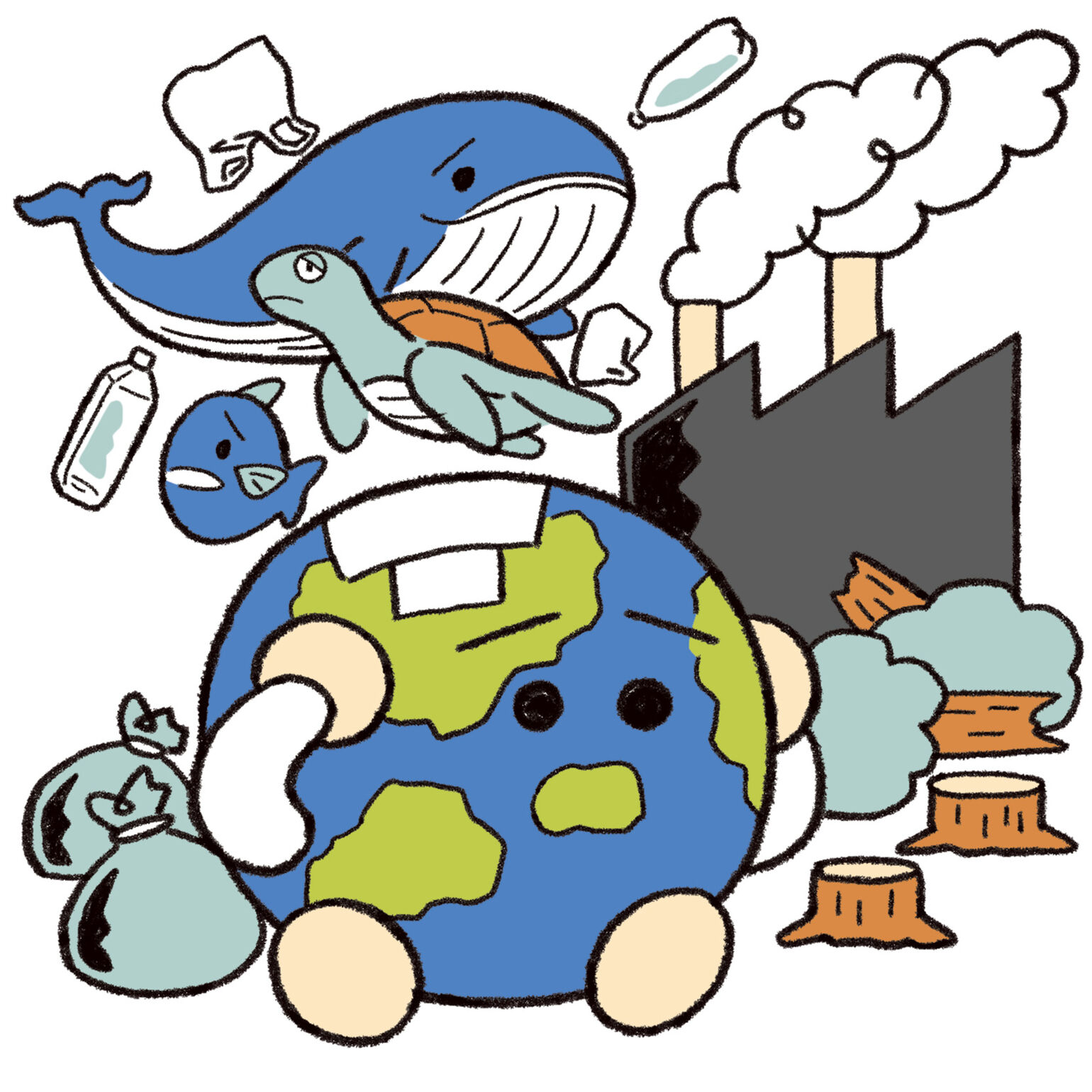 なぜサステナブルはこんなに注目されてるの説明するイラスト