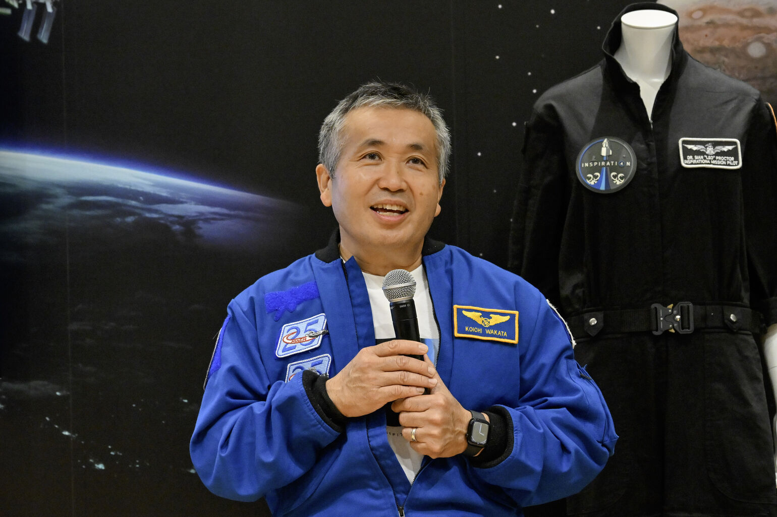 宇宙飛行士若田光一さんの写真