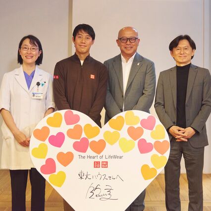 平野歩夢選手のメッセージと 国枝慎吾さんと錦織圭選手がヒートテック