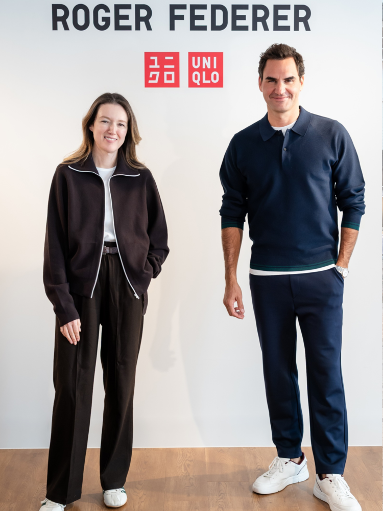 UNIQLO FEDERERモデル 欧州限定品 『M』、国内パンツ『L』 新品 The Roger Federerコレクションのローンチイベントをコヴェント