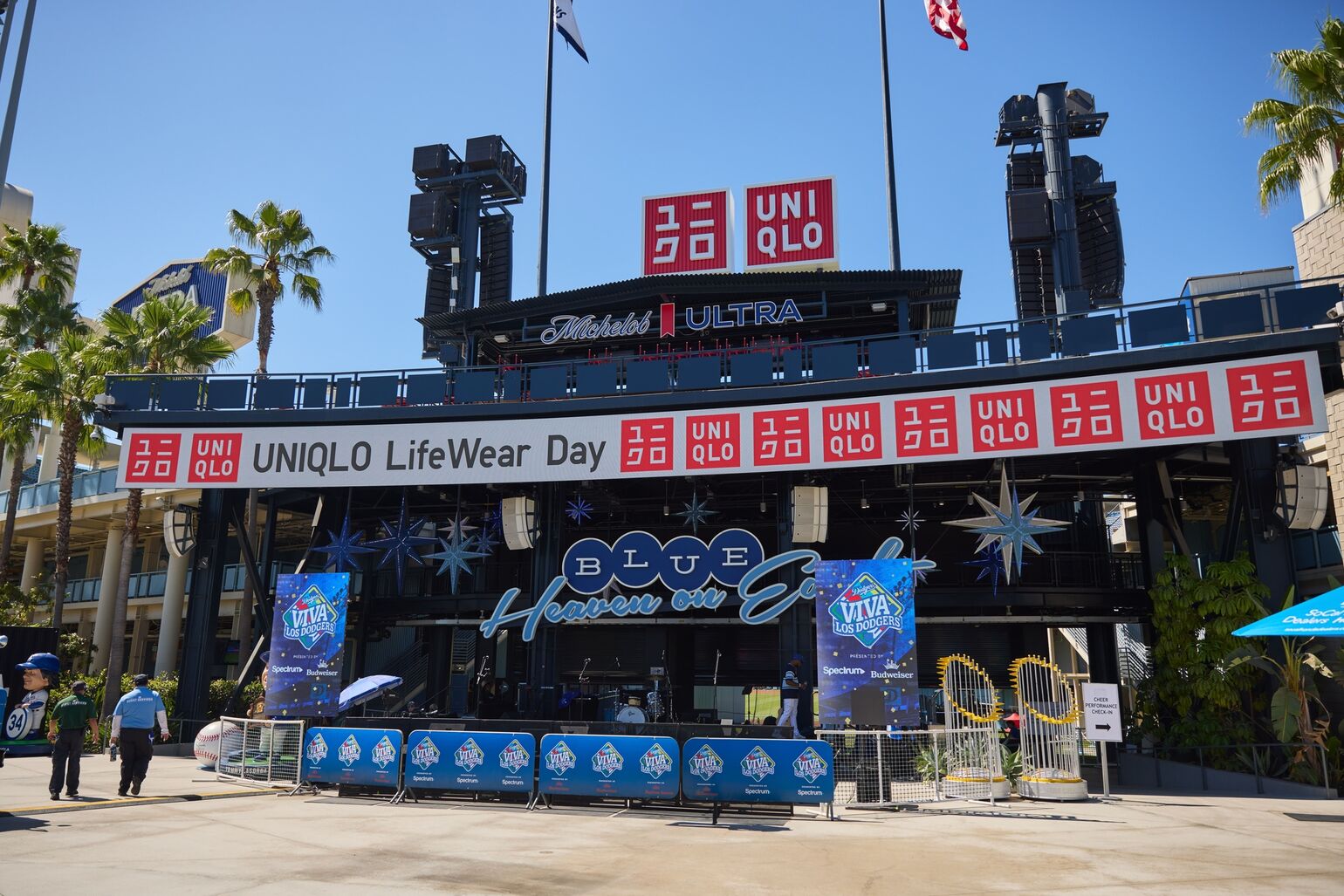 UNIQLO LifeWear Day at Dodger Stadium当日のドジャー・スタジアム