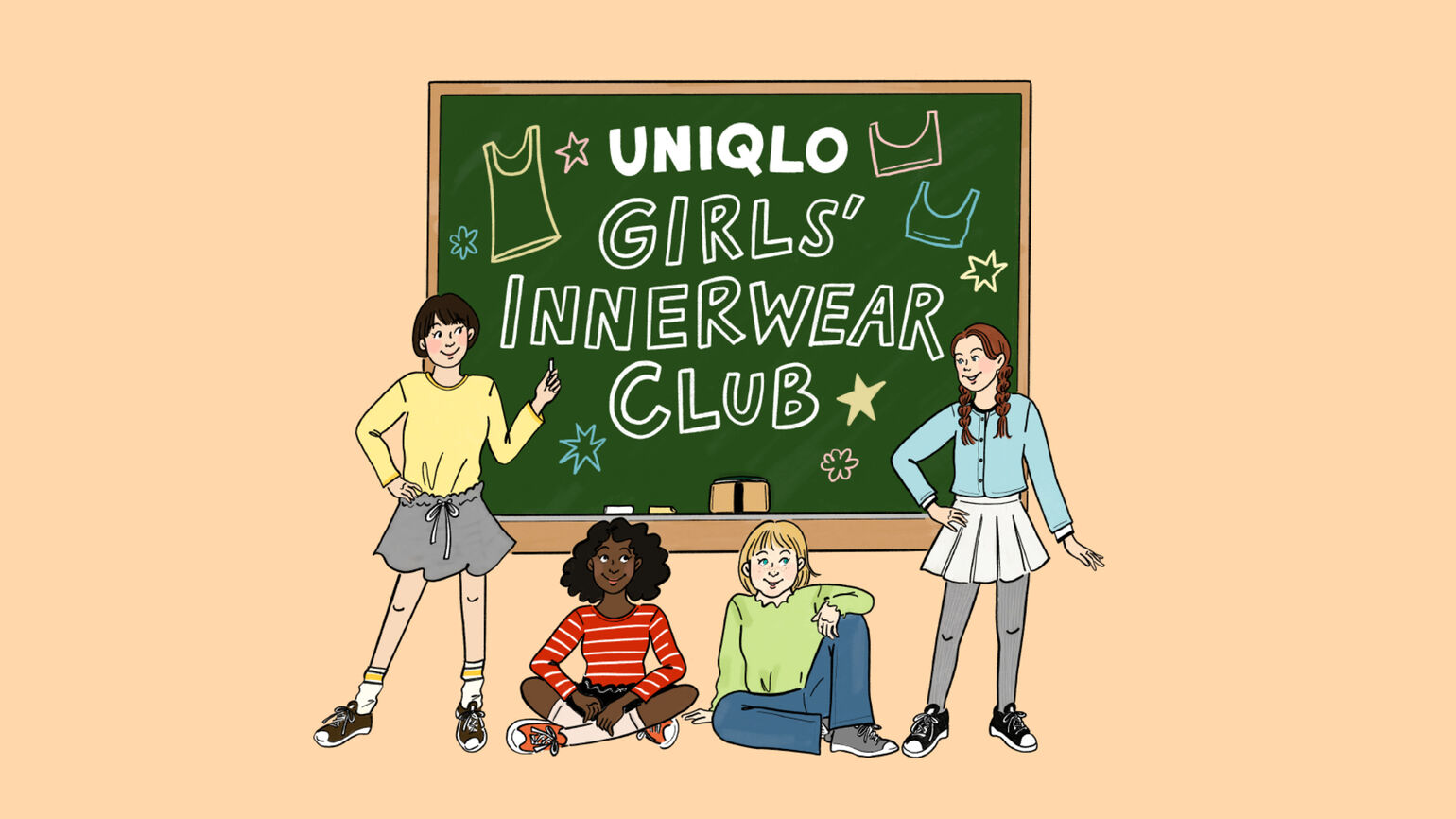 女の子の成長に寄り添う ユニクロのガールズインナーLesson