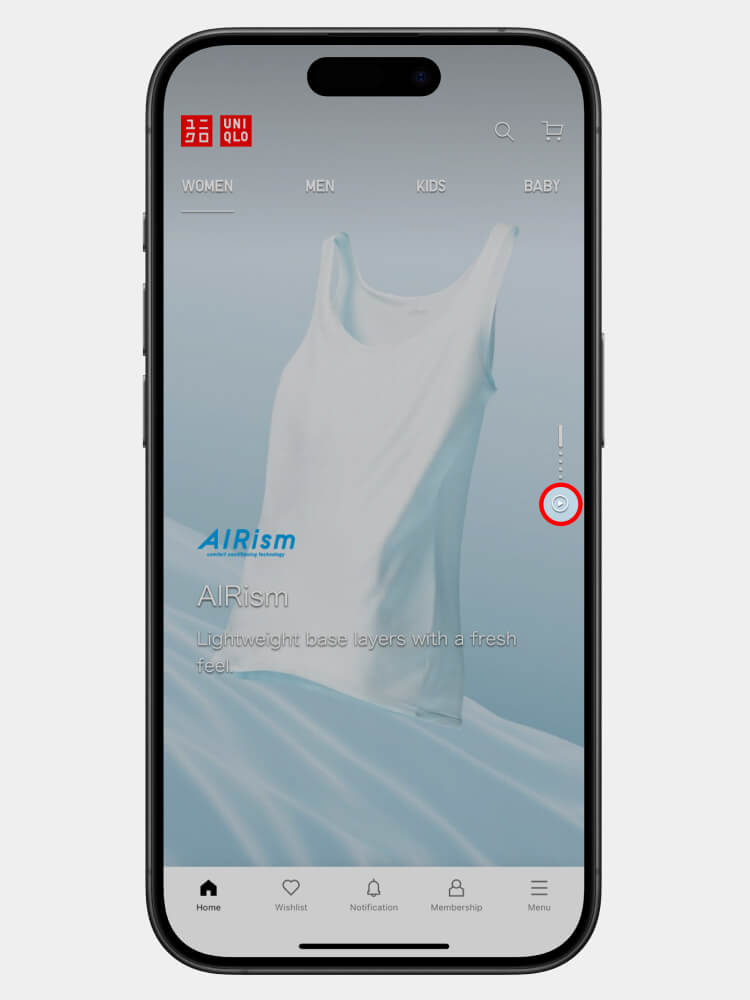 Stop videos using a button on the screen.