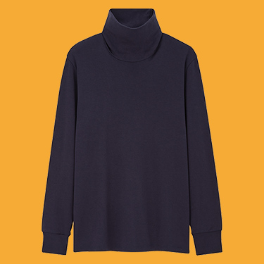 MEN HEATTECH Ultra Warm Turtle Neck Long Sleeve T-Shirt