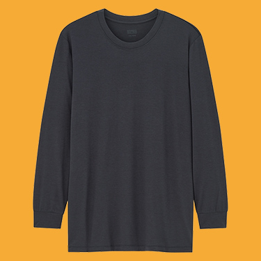 MEN HEATTECH Crew Neck Long Sleeve T-Shirt