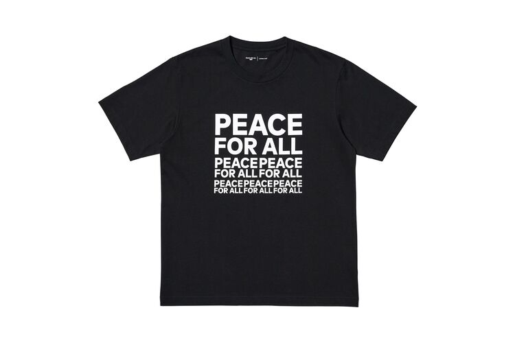 T-shirts from the “PEACE FOR ALL” charity T-shirt project
