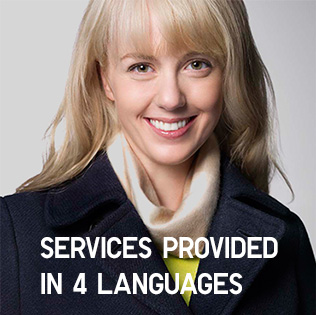 Services provided in 4 Languages