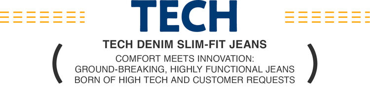 tech denim jeans