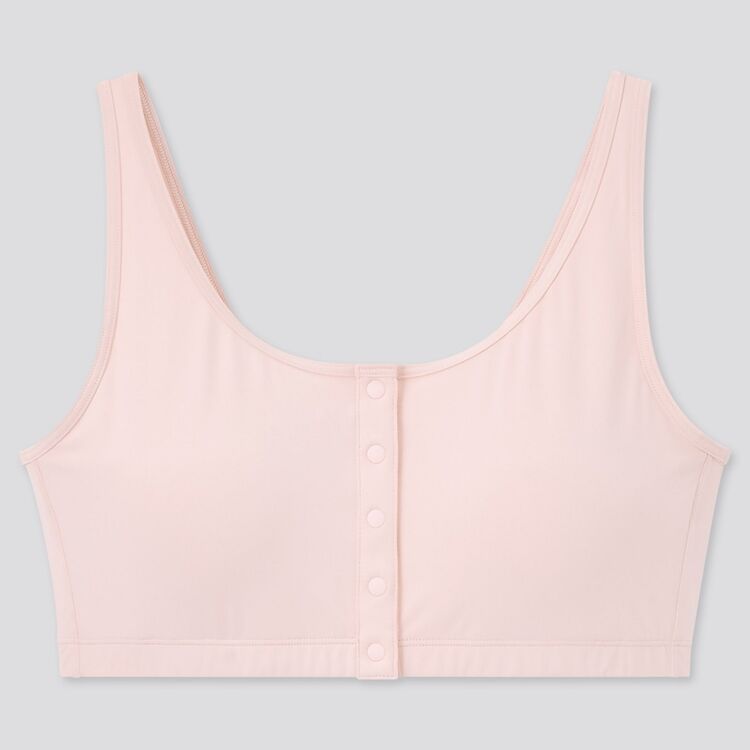 コットン前開きブラ