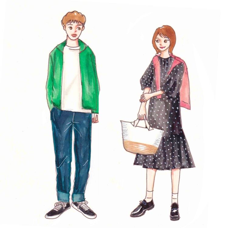 春は彩の鮮やかな撥水加工のあるアウターや、カーディガンを使って明るいカラーで気分の上がるコーデがおすすめ