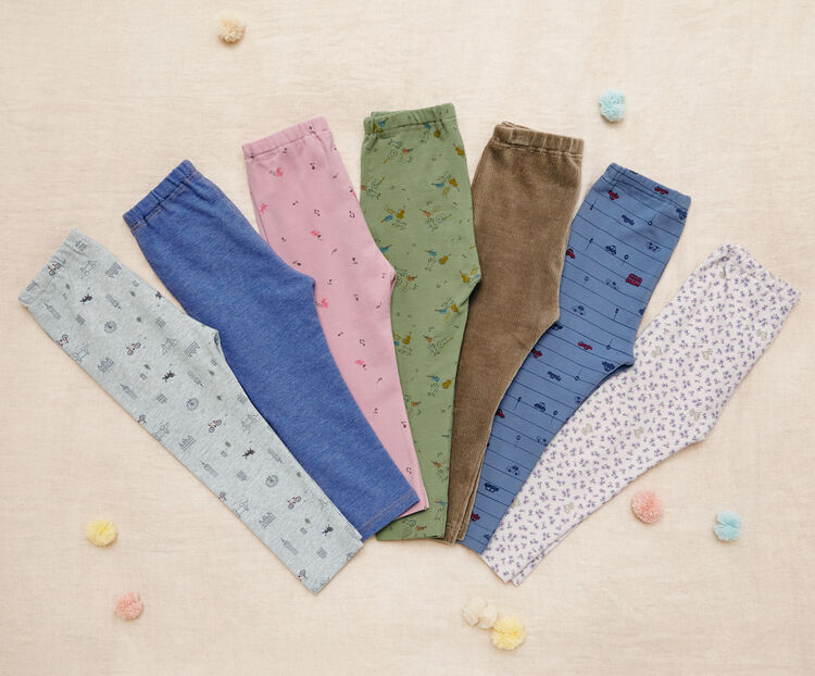 カラー違いレギンス７本