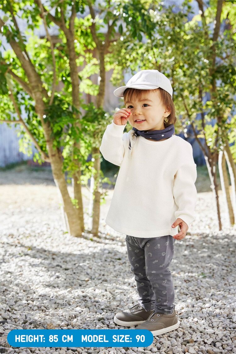 Baby Leggings and Waffle Long Sleeve Shirt