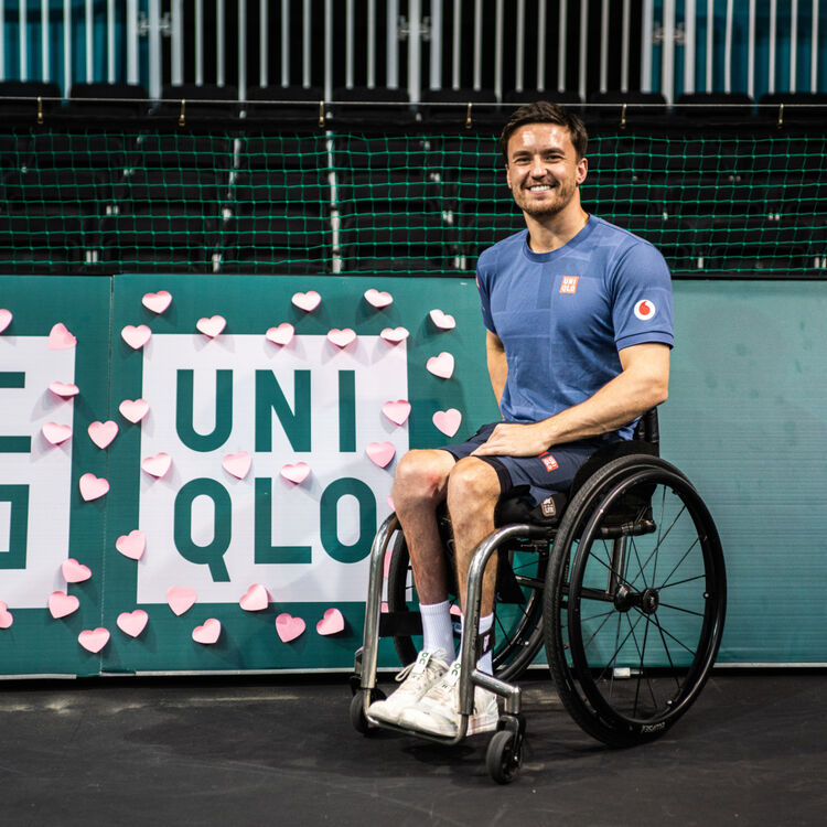 Professional wheelchair tennis player Gordon Reid