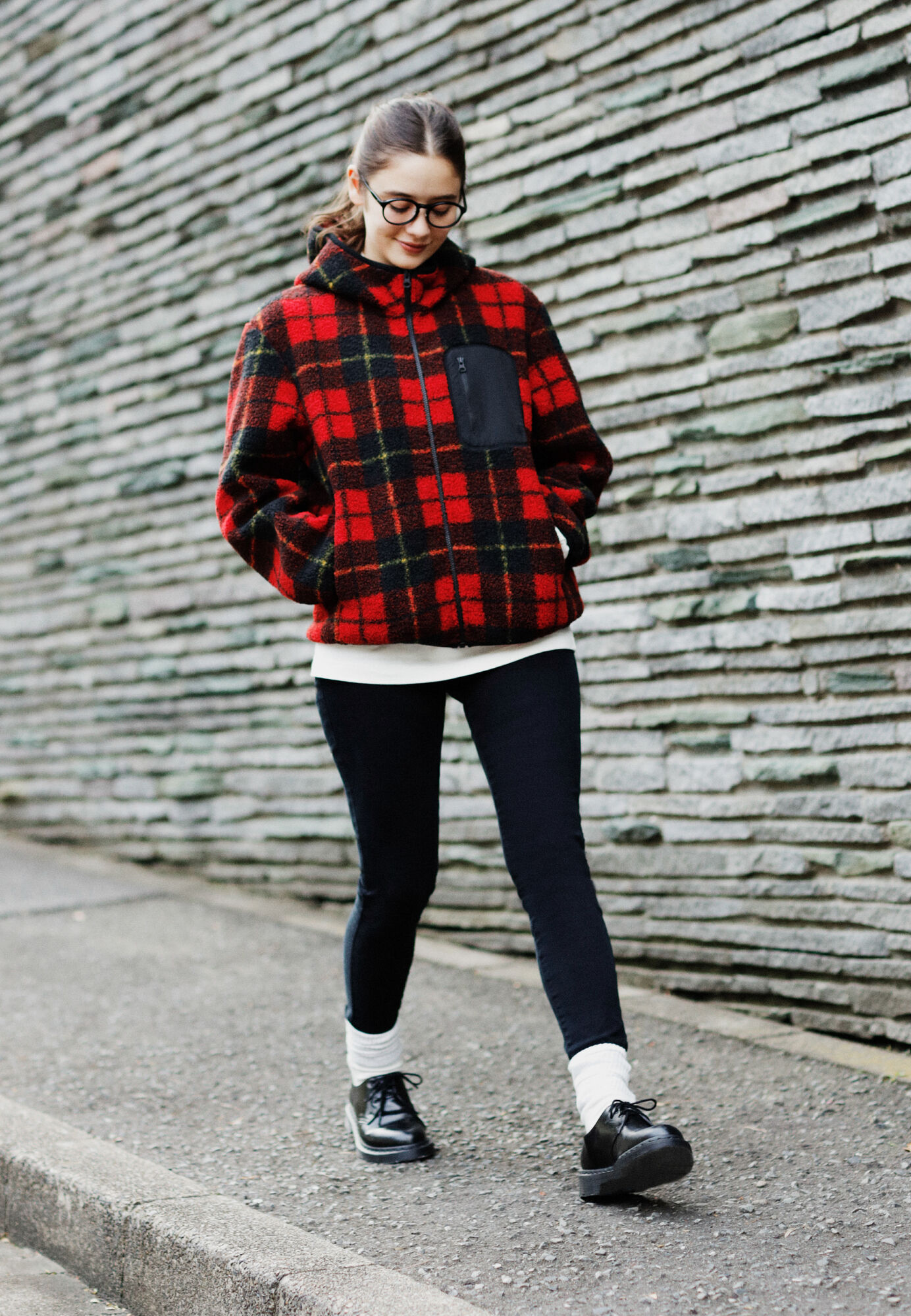 uniqlo printed fleece