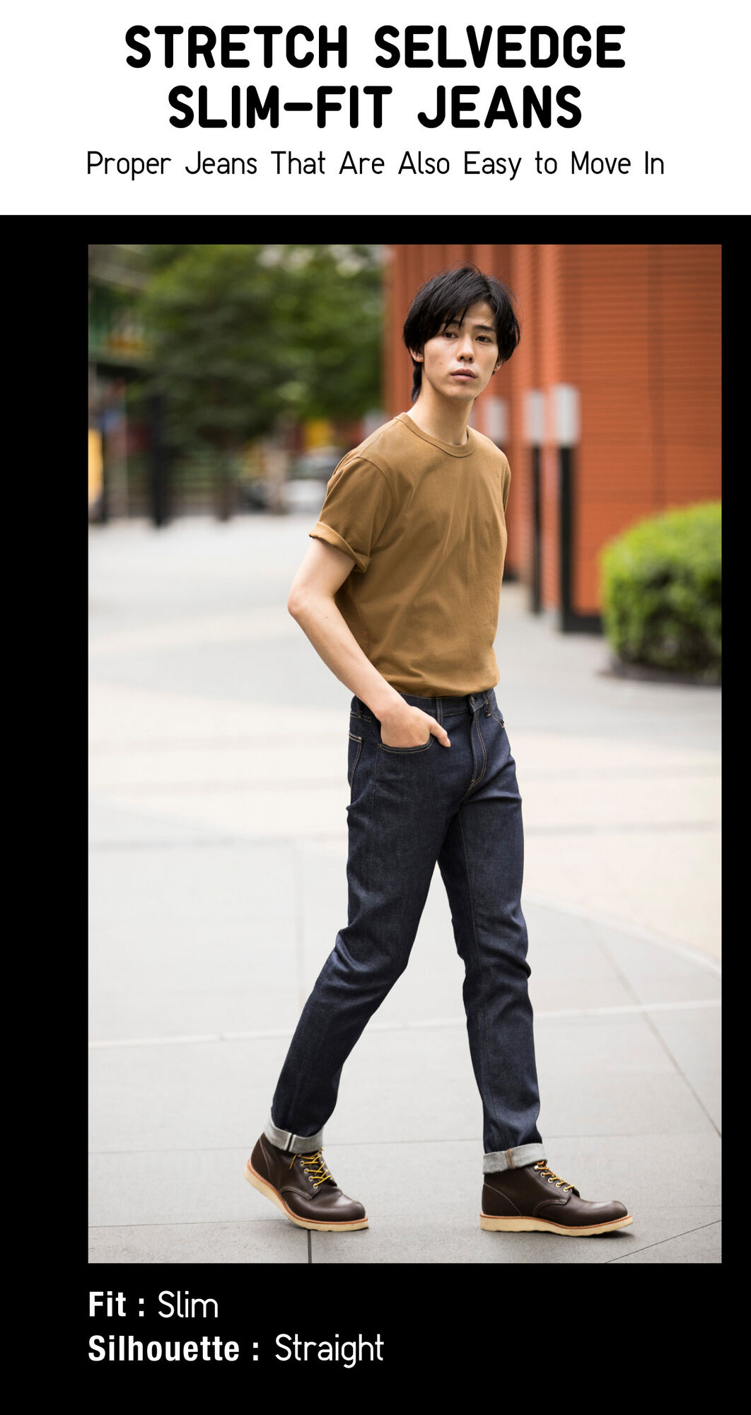 Stretch Selvedge Slim-fit Jeans Proper Jeans That Are Also Easy to Move In