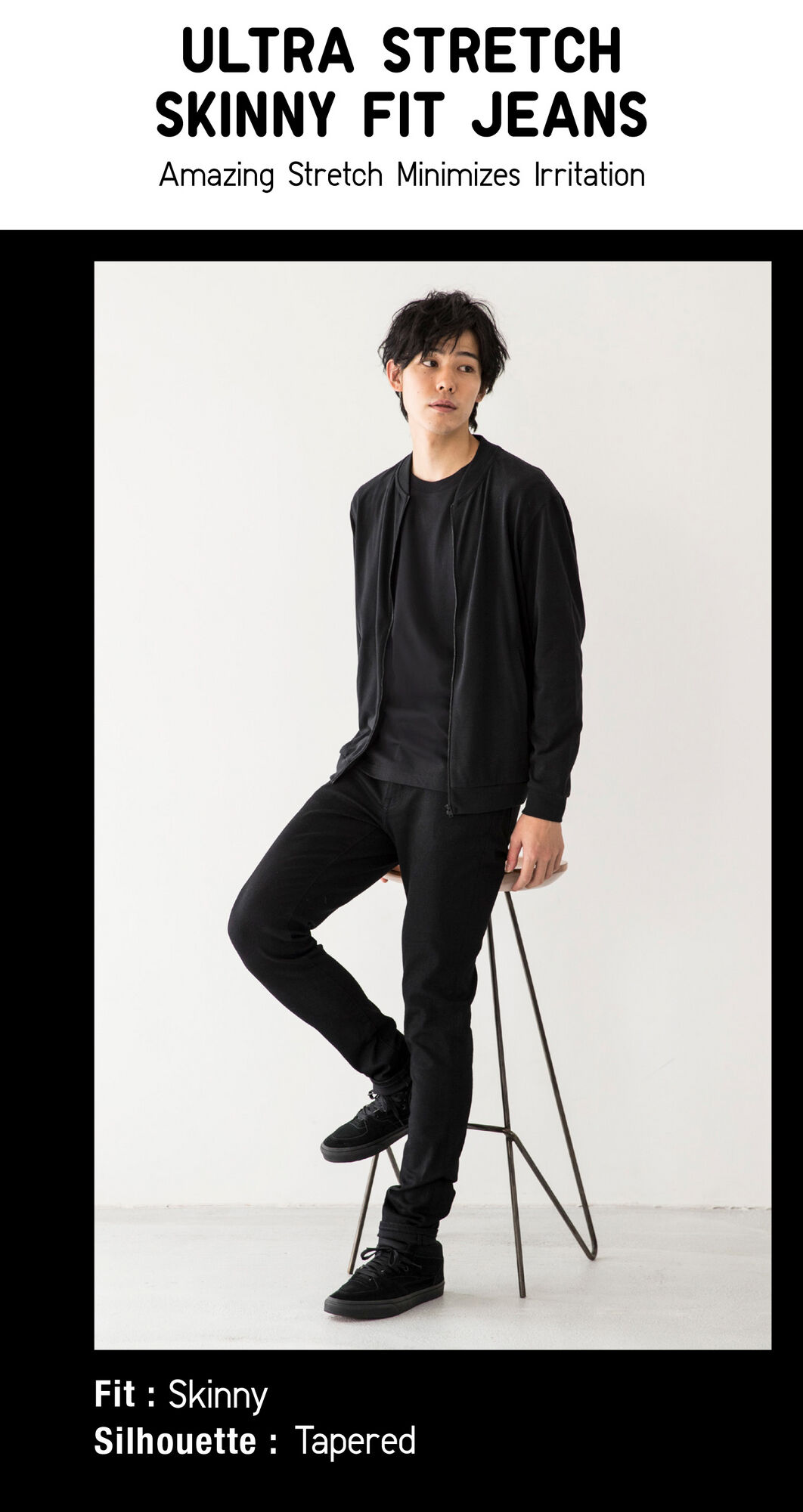 Ultra Stretch Skinny Fit Jeans Amazing Stretch Minimizes Irritation