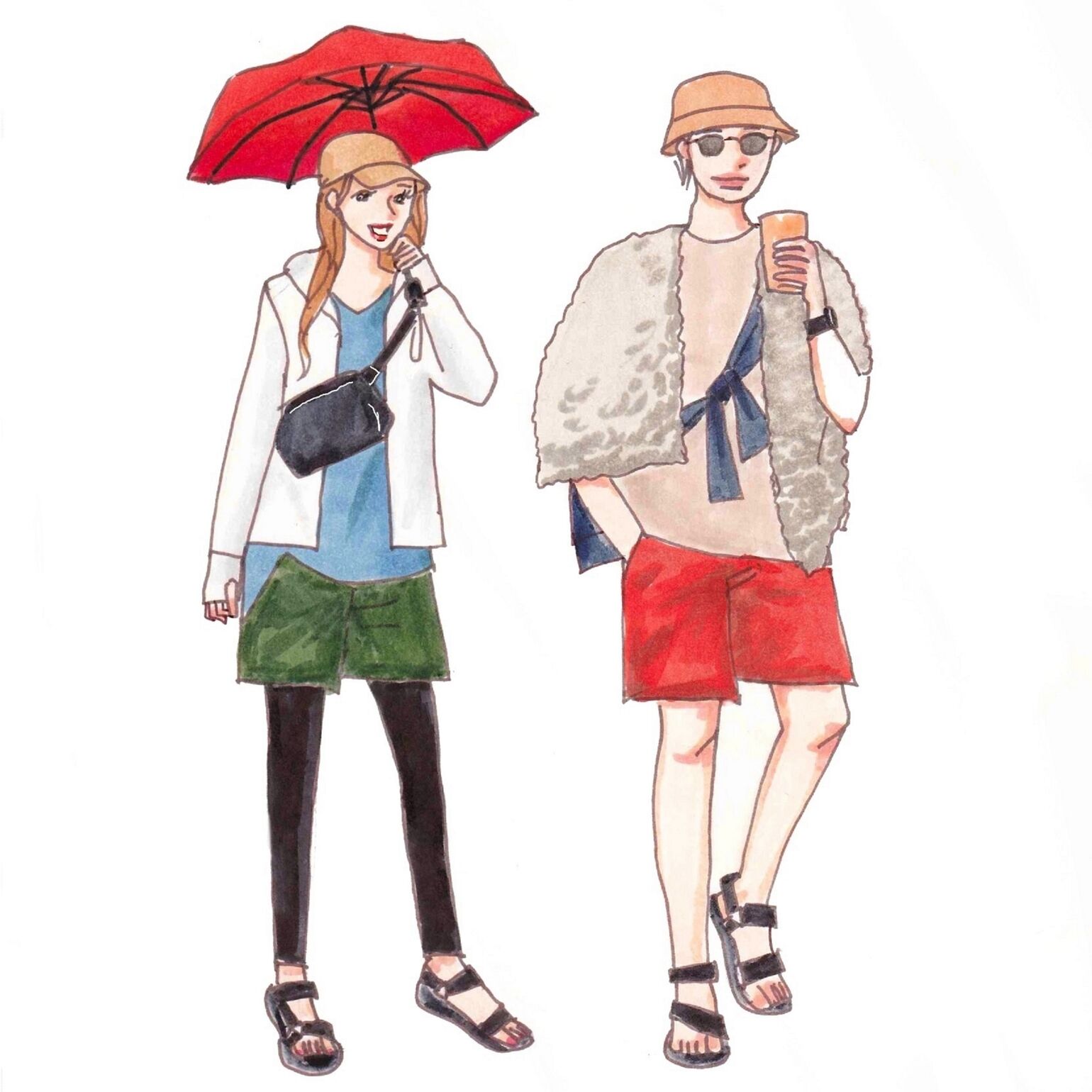 エアリズムやドライ機能の付いた洋服を使って雨でも楽しめる野外フェス・ライブのコーデ