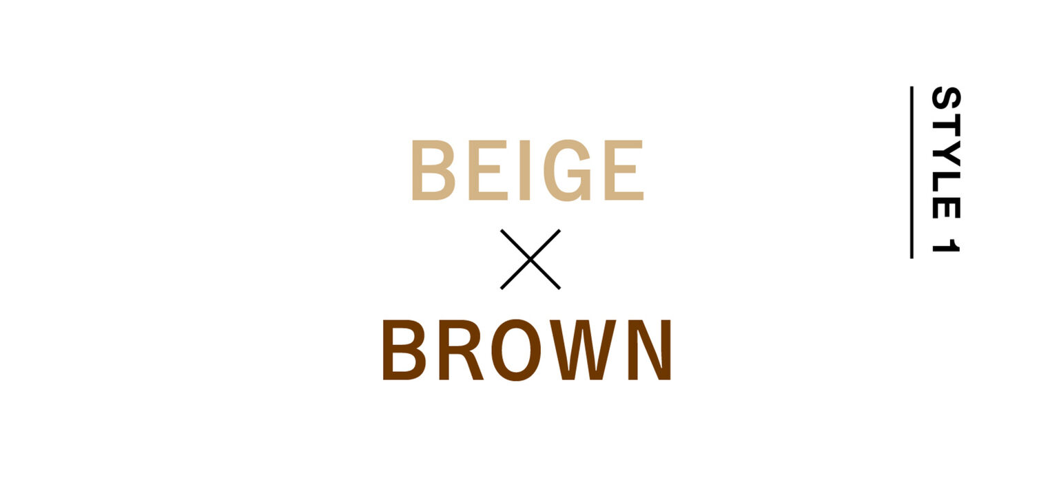 BEIGE×BROWN