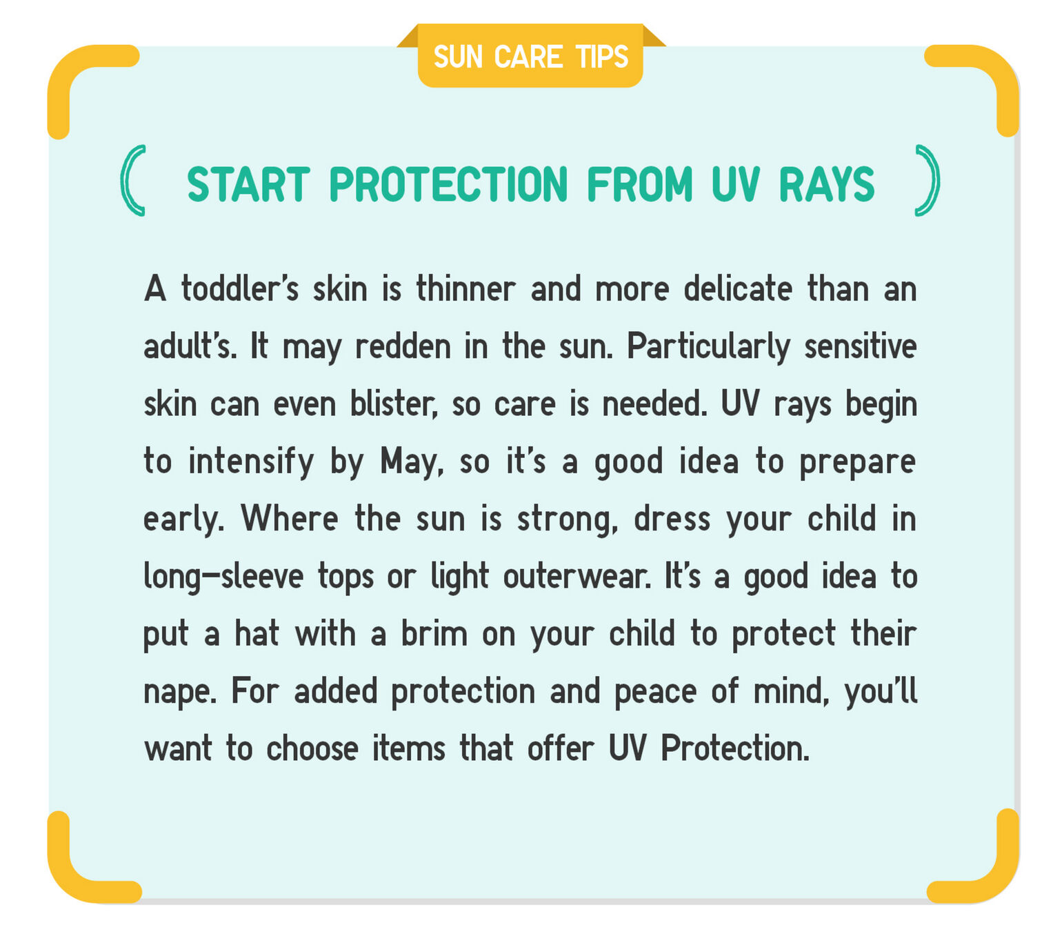 Baby Sun Care UV Protection