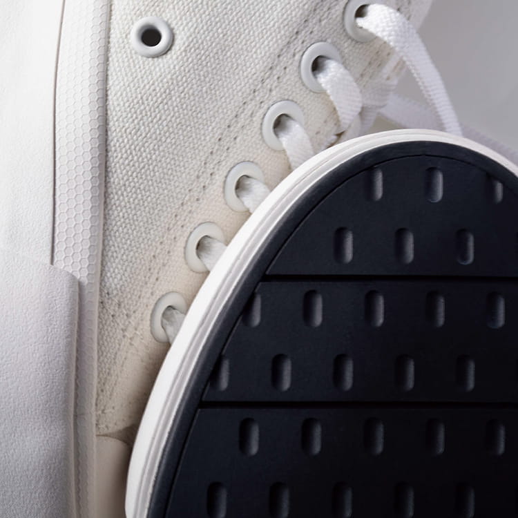COTTON CANVAS LACE UP SNEAKERS