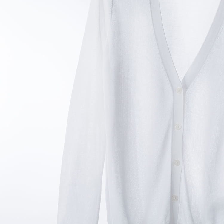 LIGHT V NECK LONG SLEEVE CARDIGAN