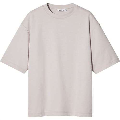 U AIRism COTTON OVERSIZED CREW NECK HALF SLEEVE T-SHIRT