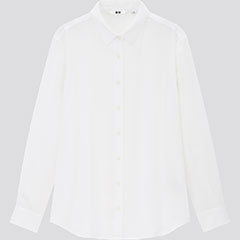 WOMEN RAYON SKIPPER COLLAR 3/4 SLEEVE BLOUSE