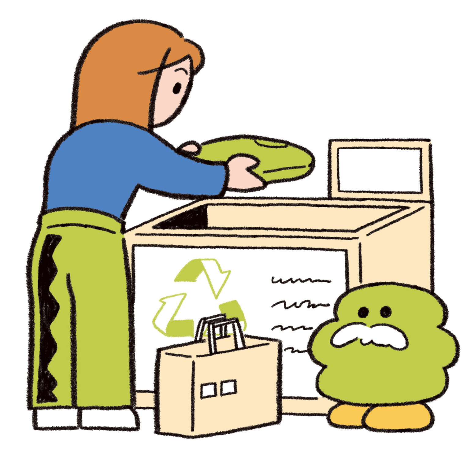 Image of people taking clothes to the
