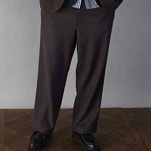 女裝 絨面直筒褲