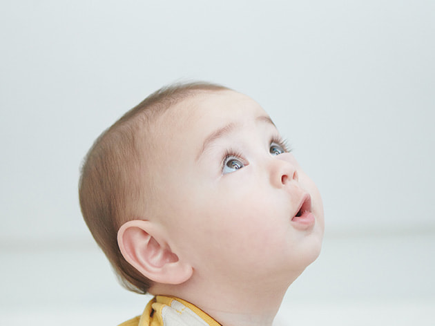 9個月新生兒 秋冬季外出時不可或缺的鋪棉連身衣。