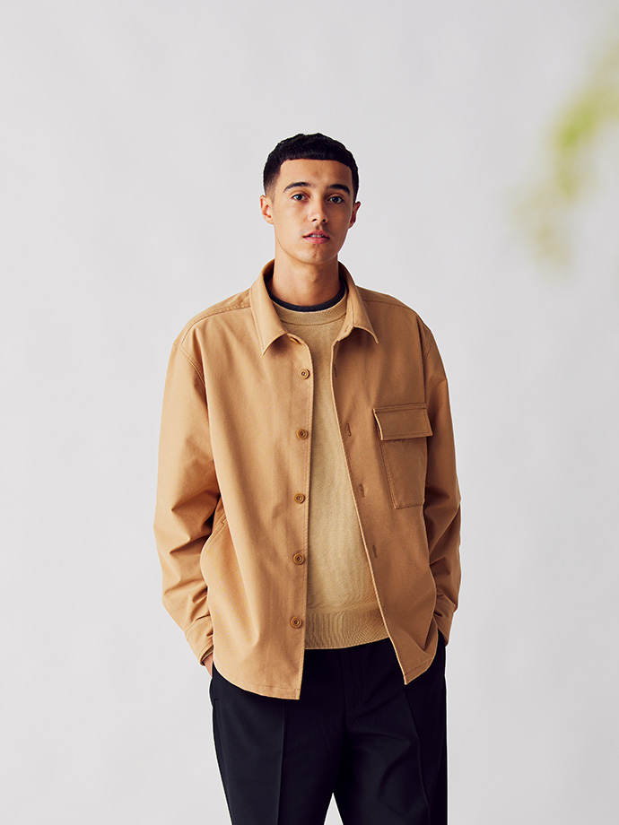 男裝 防風刷毛連帽外套(長袖)