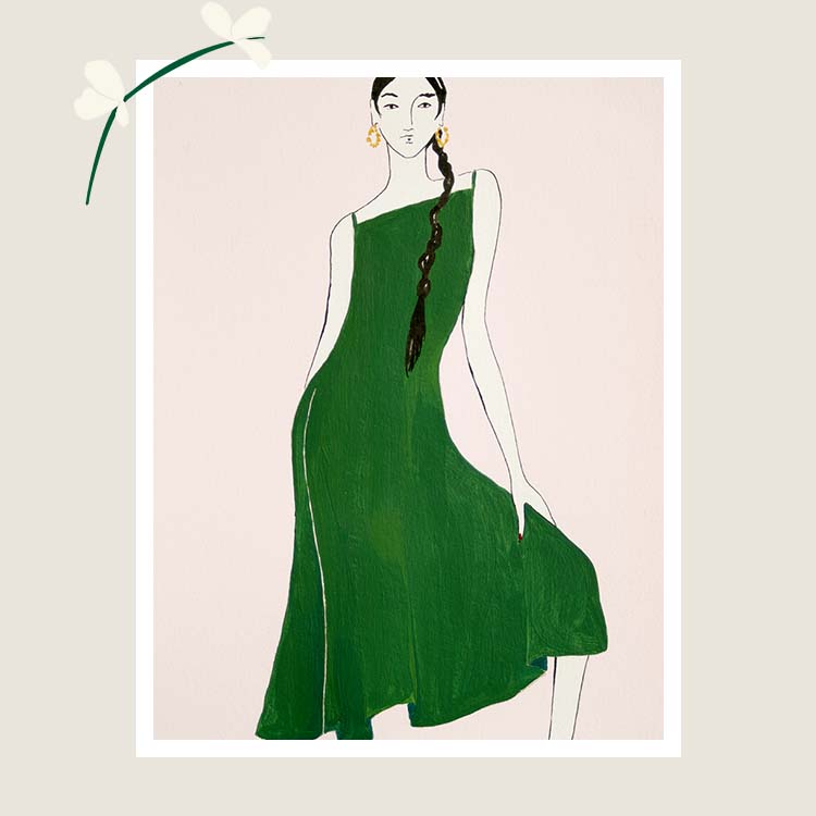 HANA TAJIMA 2022 SPRING&SUMMER DRESS COLLECTION イラスト